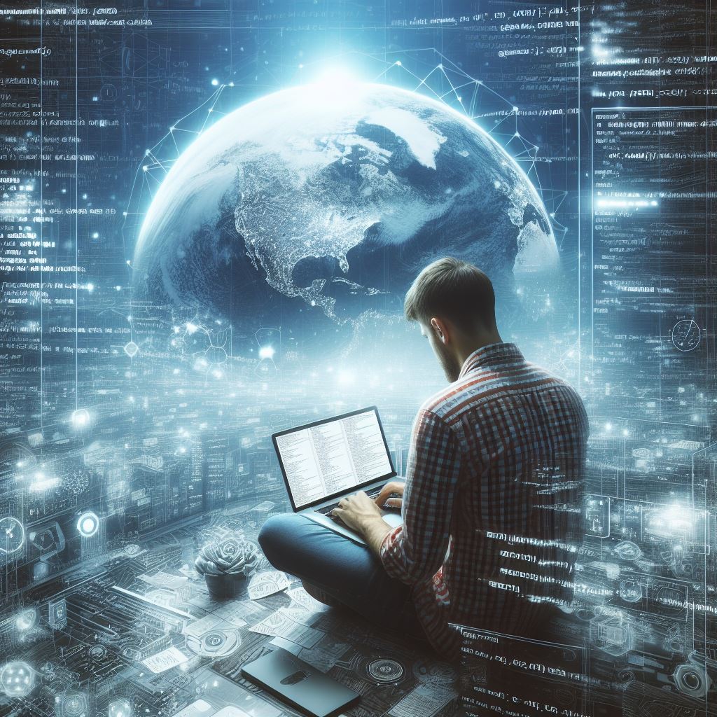 People working on laptops